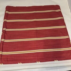 Pottery Barn Pillow cover 18x18 Red  Cream Ivory Stripes Farmhouse Modern‎